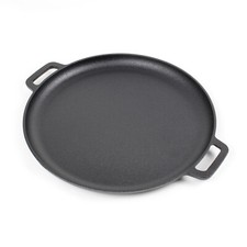 Poêle Fonte Feu de bois Ø35cm Poêle à frire poignée Outdoor Sauteuse Poêle-gril