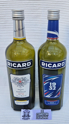Ricard lot 2 bouteilles - lot, de