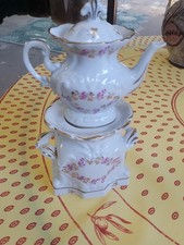 Antique LIMOGES Le Trefle Limoge France heated teapot