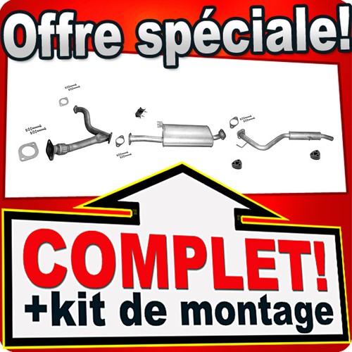 Ligne pot échappement pour - pot,