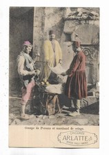 Advertising card, chicory ARLATTE. Group of Persians, quince merchant