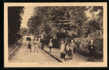 Old postcard Lillers, Ses Promenades, Le Brûle, Les Allées 