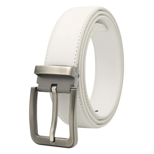Ceinture blanche cuir pu - cuir,