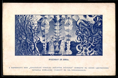 Carte postale scène un - carte, d'un