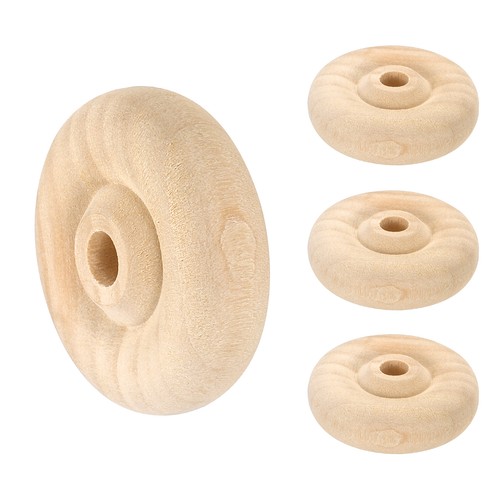 Roues bois plat - roues, 1-1/2"