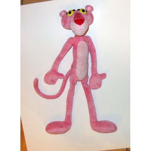 Panthere rose peluche grand - la,