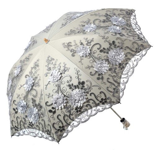 Embroidered lace double - embroidered, double-deck