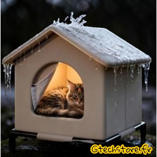 Niche chat errant extérieur - niche,