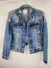 Veste Jean Déchirée Zara