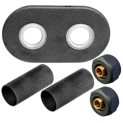 Graphite métal collier 2x - graphite,