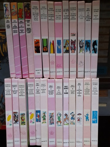 Bibliotheque rose lot - rose,, de