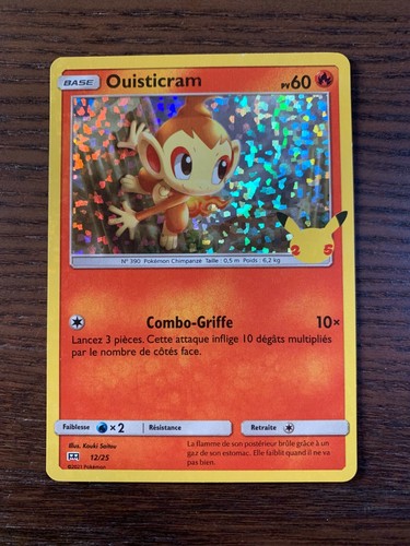 Carte pokémon holo ouisticram - carte,