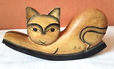 - Wooden rocking cat figure - 24 cm x 13 cm - 315 grams