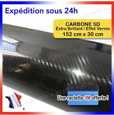 Carbone 5d film covering adhésif thermoformable  réaliste vernis brillant + 3M
