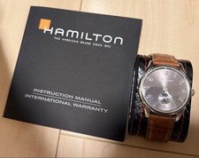 Hamilton Jazzmaster Small Second Quartz Analog Watch Leather Strap Excellent