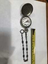 Antique Pocket Watch And Chain