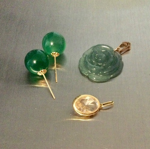 Lot bijoux 750 et - or,