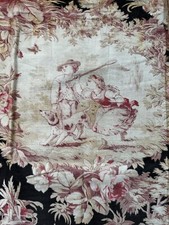 Toile Tissu Ancien Sujet Jeux