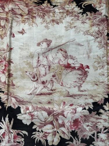 Toile tissu ancien sujet jeux - ancien,