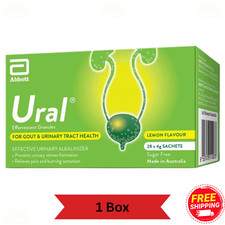 1 X Abbott Ural Granules Effervescentes – Citron Alkalinisant L'urine 28 Sachets