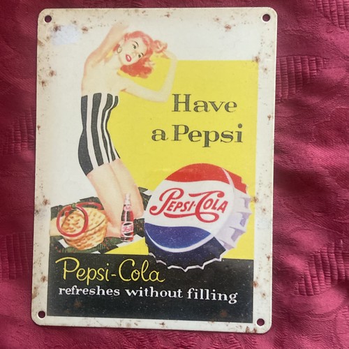Plaque métal pepsi - cola, have