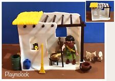 Maison Crèche Noël Médiéval Personnalisé Playmobil Figurines Et Accessoires Pas