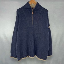 Marlboro Classics Vintage Wool Cotton Blend Quarter 1/4 Zip Jumper Mens XXL 2XL