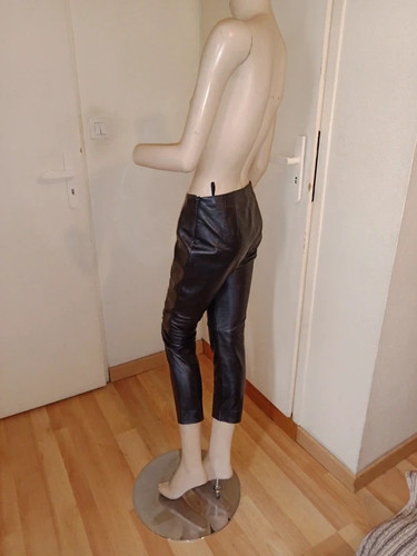 Joli pantalon slim cuir - , agneau