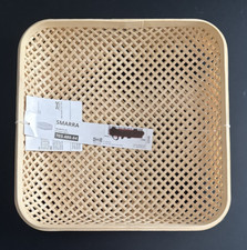 IKEA SMARRA Box With Lid Natural 11 ¾x11 ¾x4" New 703.480.64