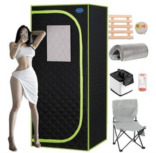 Sauna Box, Portable Sauna, 2.2L Steamer Remote Control Portable Design FREE SHIP