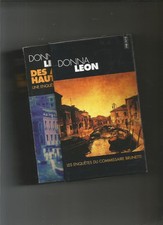 Coffret Enquêtes du commissaire Brunetti 3 vol. Donna Leon polar Venise Italie