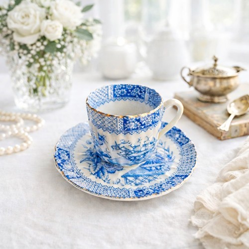 Tasse soucoupe ancienne en - tasse,