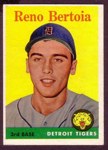 1958 topps reno bertoia card - 1958,