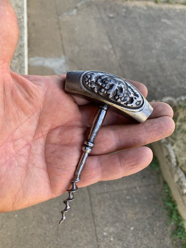 Ancien tire bouchon acier - tire,