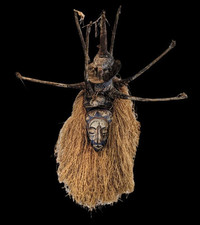 Large Yaka Mask - Mukanda - Congo - Ground floor - provenance