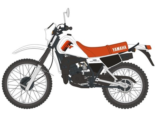 Decals yamaha dt125lc - 1/12,