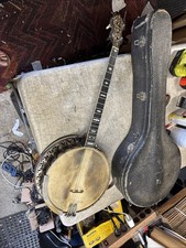Bacon & Day Silver Bell Tenor Banjo w/ Case No-1 serial # 18929 Pat Pend