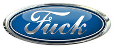 STICKER LOGO FORD FUCK HUMOUR