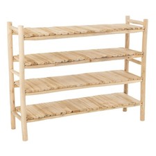 Étagère 4 Niveaux en Teck "Latonya" 140cm Naturel