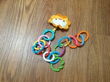 Various Bright Starts Lots of Links with Flower Squeak Toy