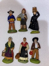 Six Santons  Marcel Carbonel  Taille 2  De 7 cm (annonce Réservée)