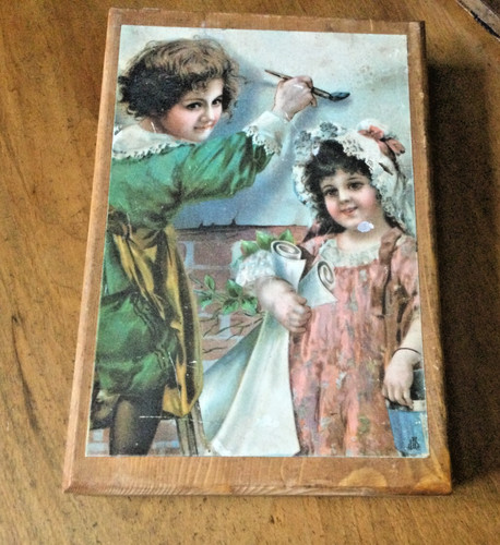 Ancien jeu cubes en bois - ,