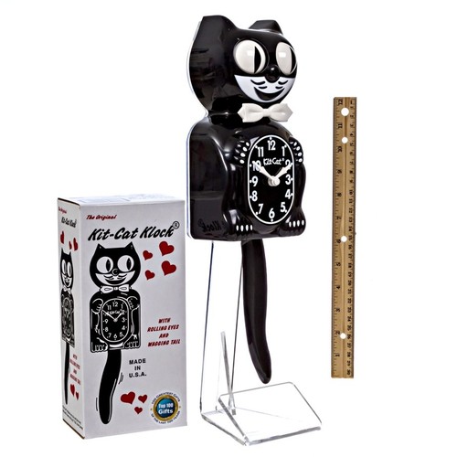 Classic black kit cat clock - classic,
