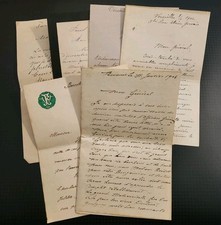 Lot 6 Lettres Manuscrites