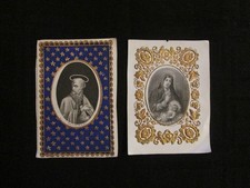 2 images pieuses papier