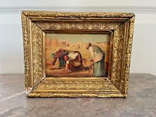 Ancien Tableau Cadre Doré