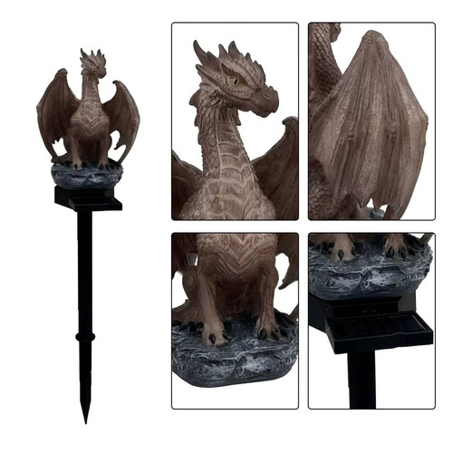 Lampe solaire dragon - dragon, cm