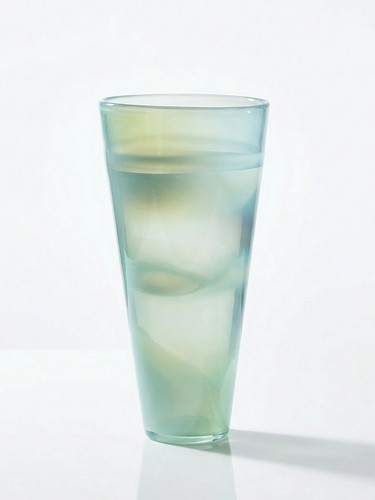 Vase verre opalin soufflé - vase, en