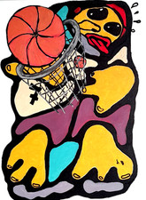 Acrylique carton 2021  40 x 30