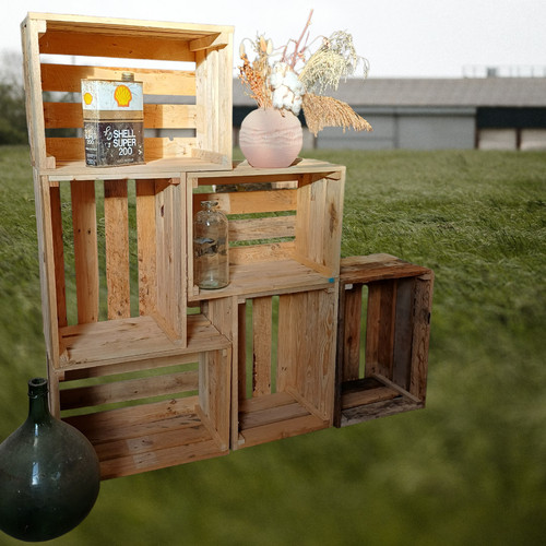 Caisses bois cajettes x3 - caisses,